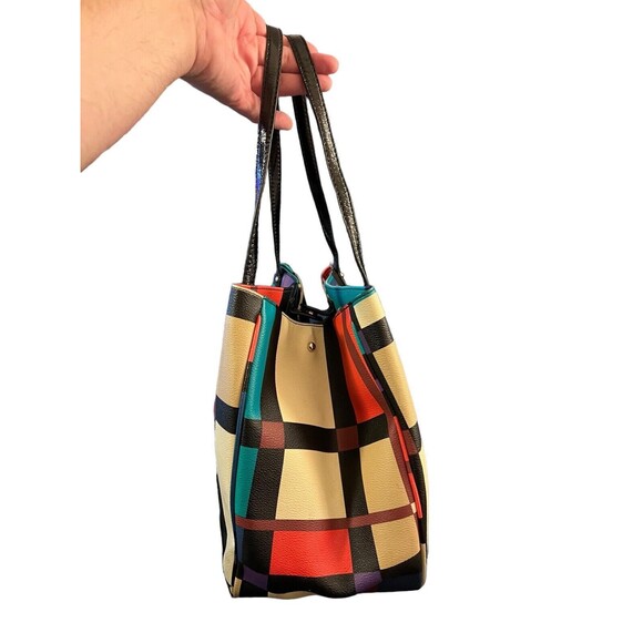 Kate Spade New York PERRY STREET PLAID MICHELLE CHECK TOTE Multi-Color - Picture 2 of 6